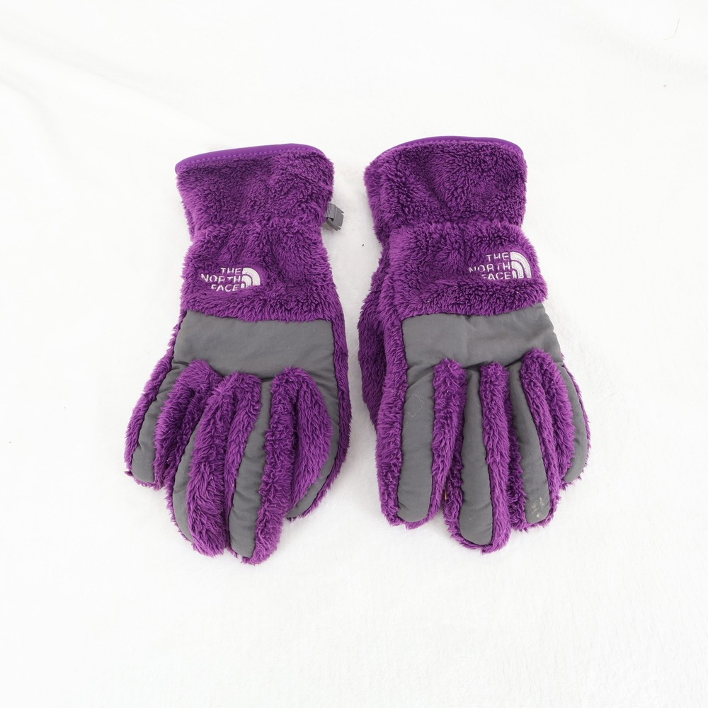 The North Face Womens Purple Denali Thermal Etip Fleece Gloves Small S/P AVDR